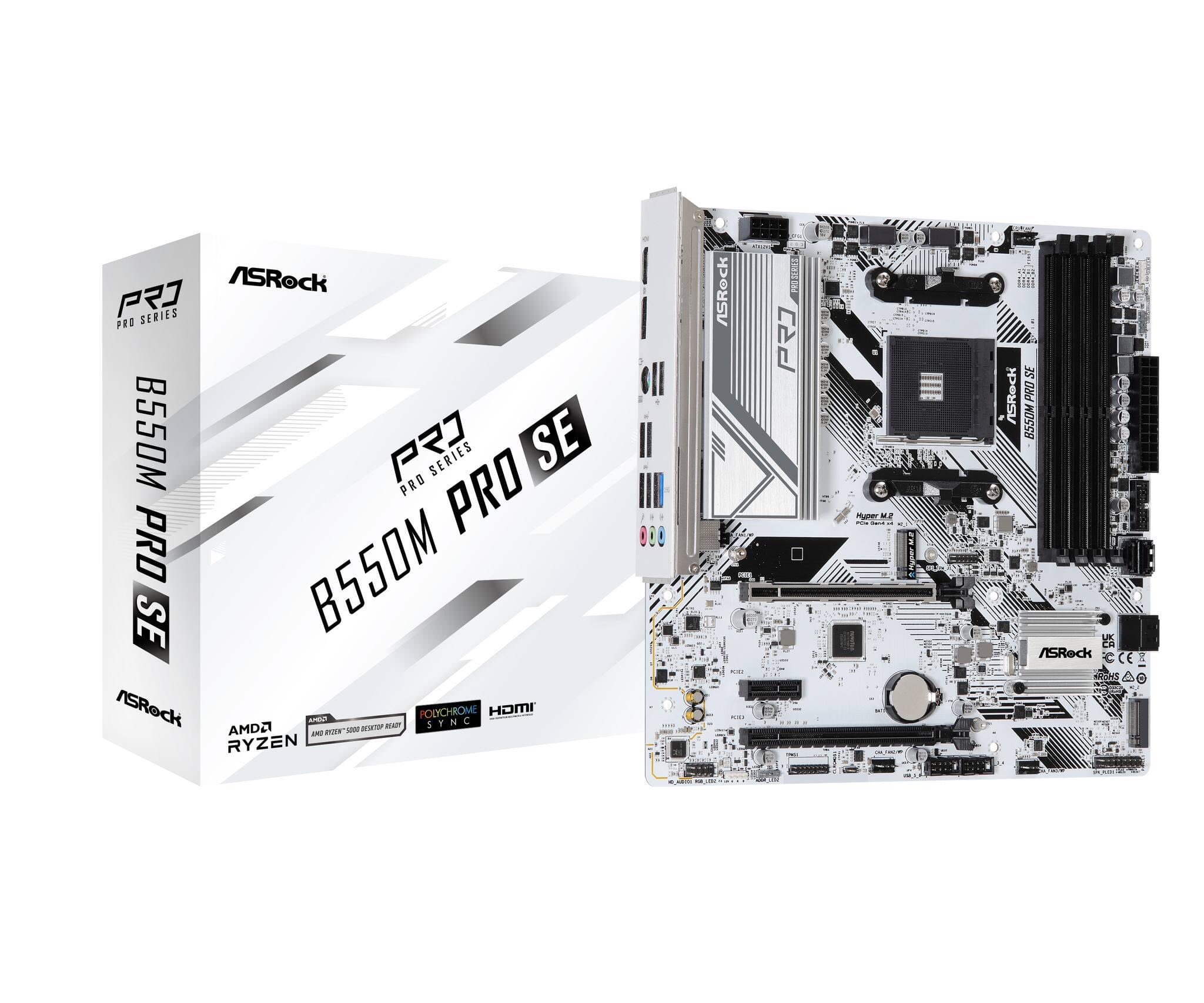 ASROCK B550M PRO SE (WHITE PCB)